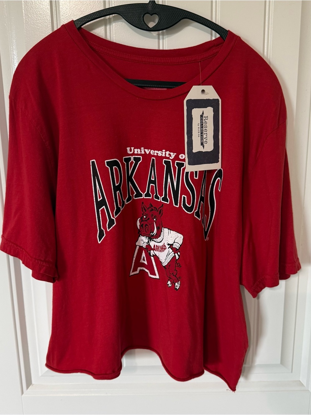 University of Arkansas Red Razorback Crop Tee